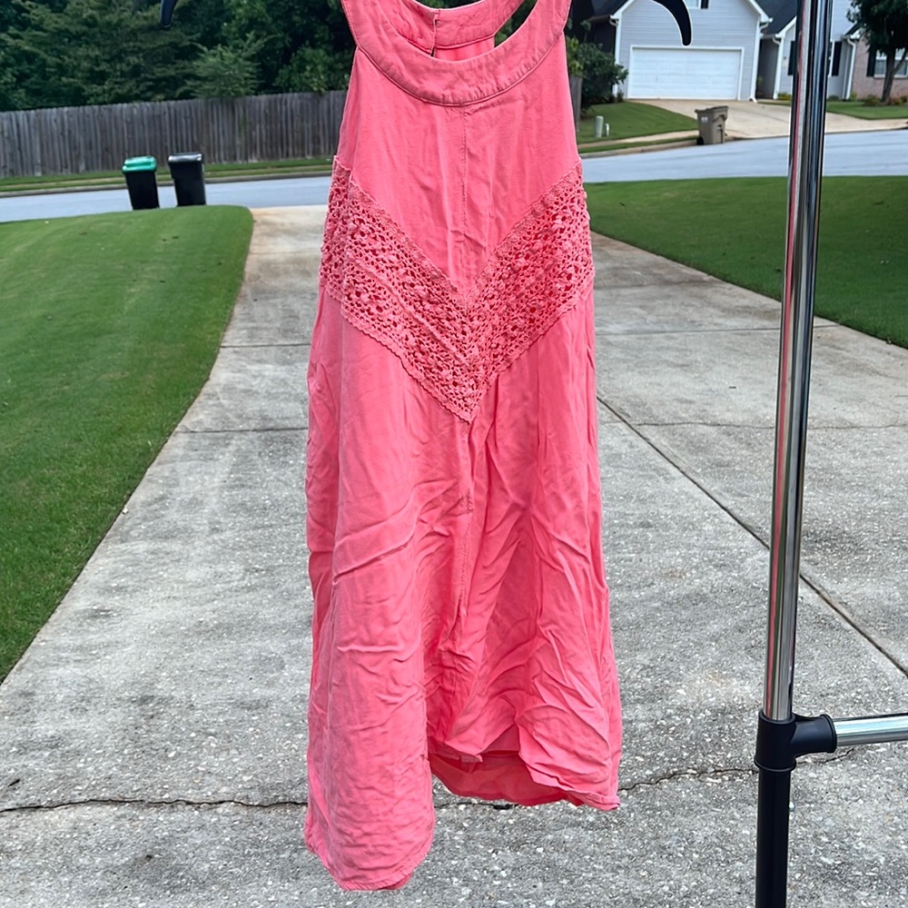 Medium pink blouse, Altar’d State, lace